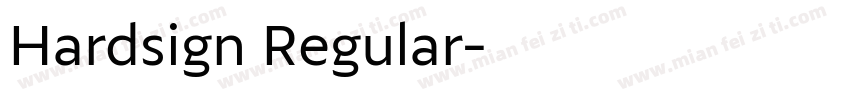 Hardsign Regular字体转换